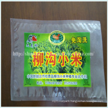 Transparent Three Side Sealed Pouches Food Plastic Packing Bags